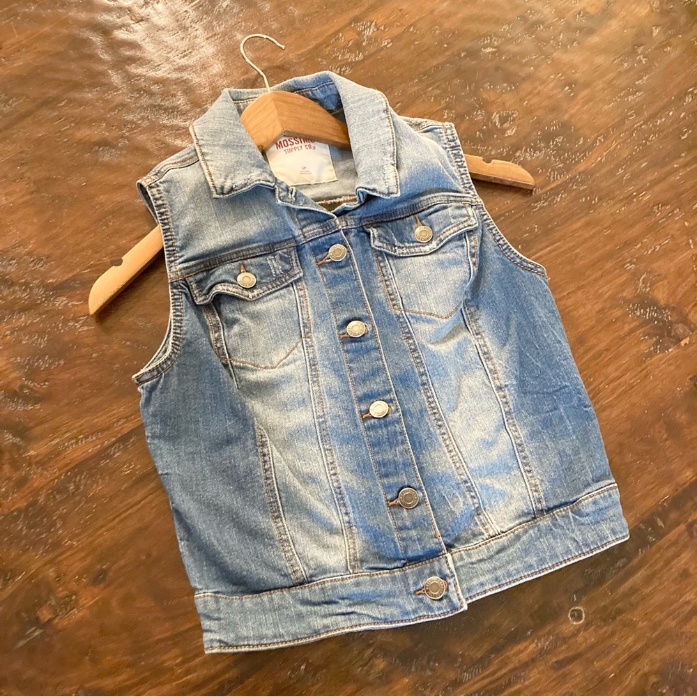 Mossimo Denim Jean Jacket Sleeveless Size XS - Small S